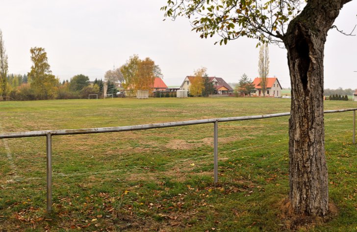 Fotbalové hřiště na vesnici