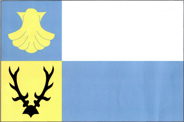 List tvoří modré karé se žlutou svatojakubskou mušlí nad stejně velikým žlutým čtvercovým polem s černým jelením parožím a dva vodorovné pruhy, bílý a modrý. Poměr šířky k délce listu je 2 : 3.