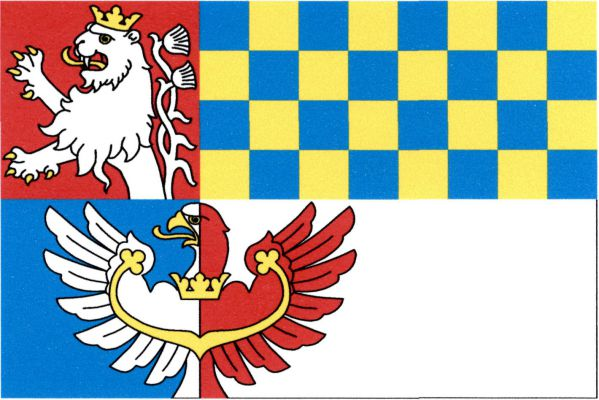 List tvoří červené karé nad stejně velkým modrým polem a dva vodorovné pruhy, modro - žlutě šachovaný (4 x 8) a bílý. Do červeného karé vyrůstá bílý korunovaný dvouocasý lev se žlutou zbrojí. Na styku modrého a bílého pole vyrůstající bílo - červeně polce