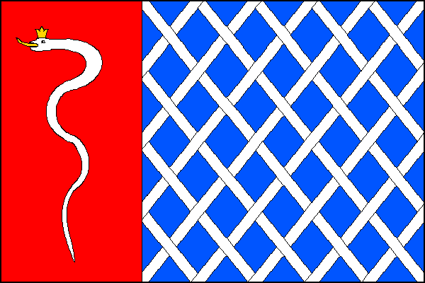 List tvoří červená žerďová část s bílým zvlněným hadem se žlutou korunou a jazykem. Zbývající dvoutřetinové pole je modré s bílou propletenou kosmou a šikmou mříží. Poměr šířky k délce listu je 2:3.